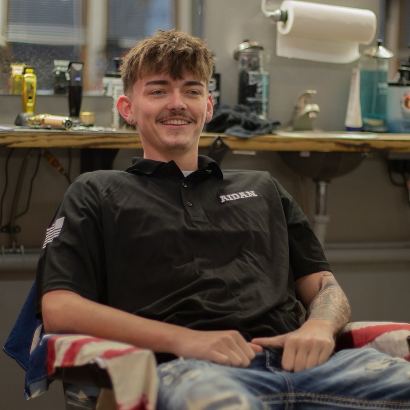 Aidan McGee, barber at The Greenfield Barbershop